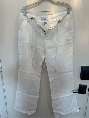 Sanctuary Surplus White Linen Pants 31”x32”
